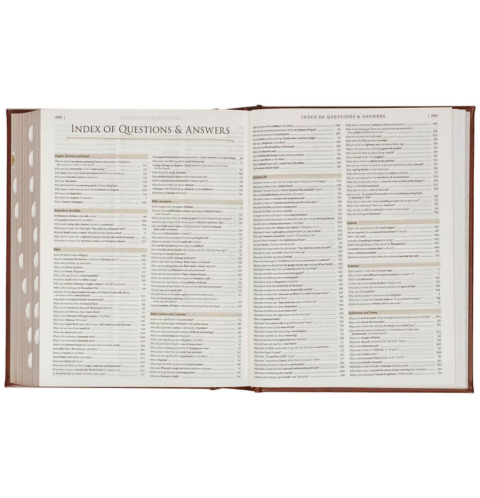 Brown Faux Leather Family Heritage Bible