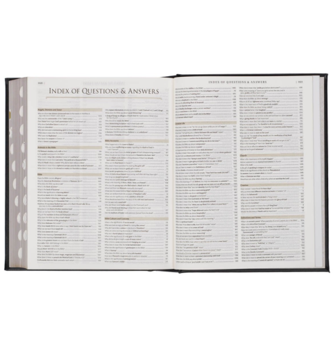 Black Faux Leather Hardcover Family Heritage Bible