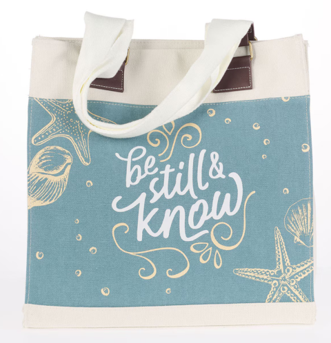 Be Still Canvas Tote Bag - Psalm 46:10