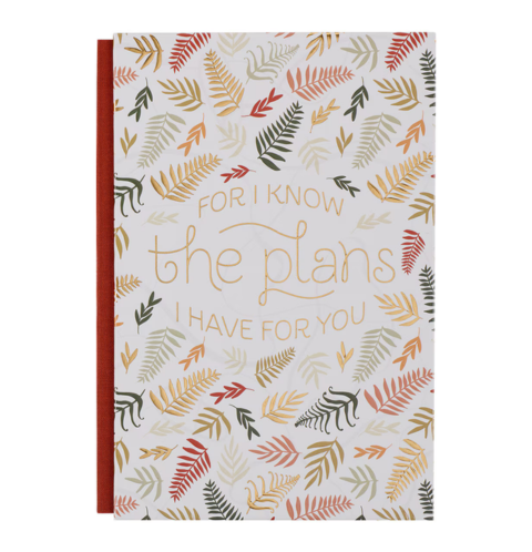 The Plans Fall Leaf Quarter-bound Journal - Jeremiah 29:11