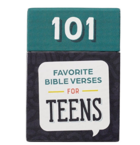 101 Favorite Bible Verses for Teens Teal and Blue Box of Blessings