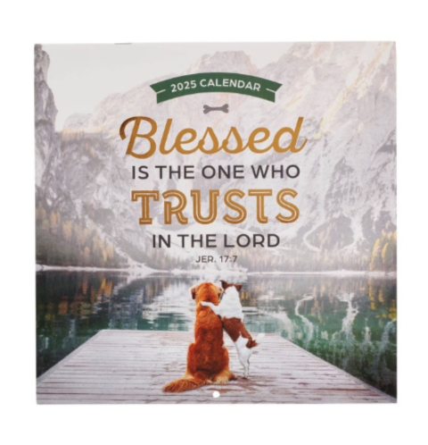 Blessed is The One 2025 Large Wall Calendar - Jeremiah 17:7