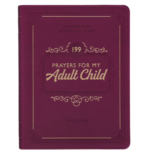 199 Prayers for My Adult Child Plum Faux Leather Prayer and Journaling Guide