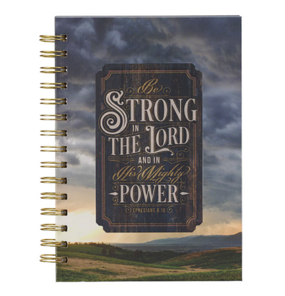 Strong in the Lord New Dawn Large Wirebound Journal - Ephesians 6:10