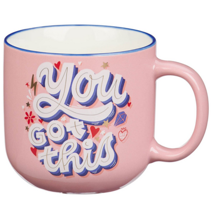 You Got This Pink Ceramic Coffee Mug