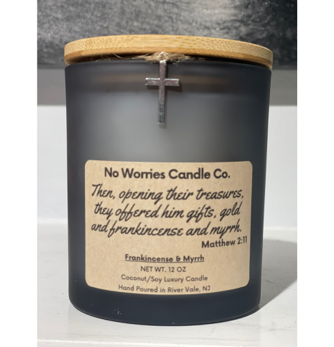 Noel Collection- Coconut Soy Candle - Frankincense & Myrrh