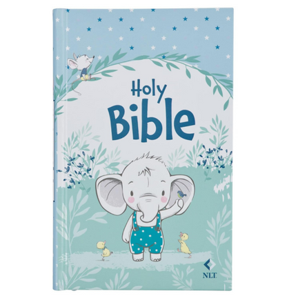 Blue Hardcover NLT Keepsake Bible for Boys