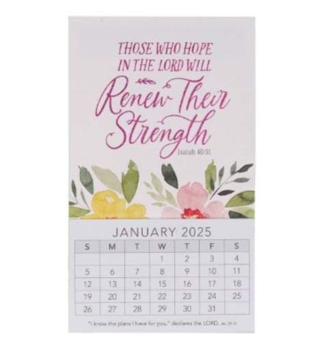 Those Who Hope in the Lord 2025 Mini Magnetic Calendar - Isaiah 40:31