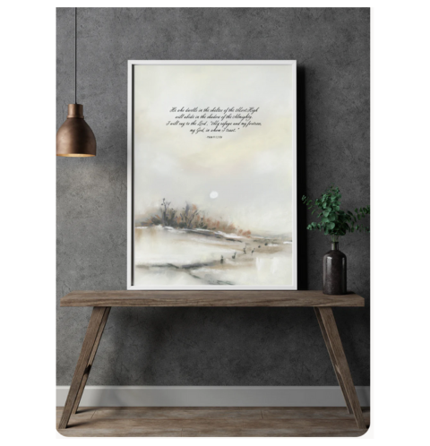 Soft Pastel Landscape - Giclee Fine Art Print