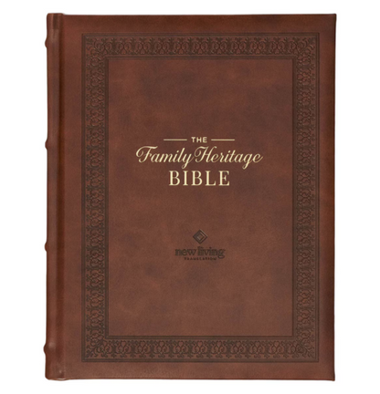 Brown Faux Leather Family Heritage Bible