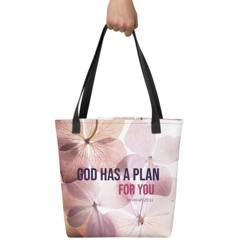 God Has A Plan Tote Bag