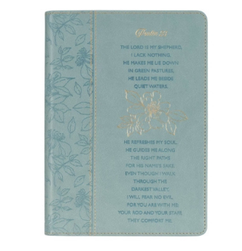 Psalm 23 Blue Faux Leather Classic Journal