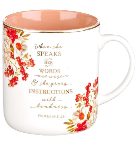 When She Speaks Ceramic Coffee Mug - Proverbs 31:26