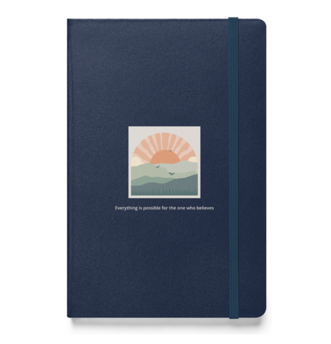 Hardcover bound notebook -Everything is possible