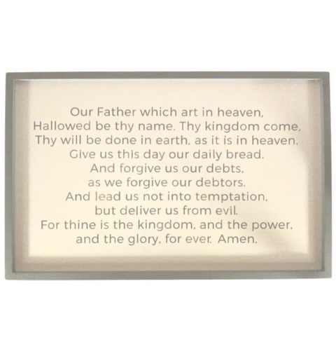 Our Father 17"x27" Wood Sign