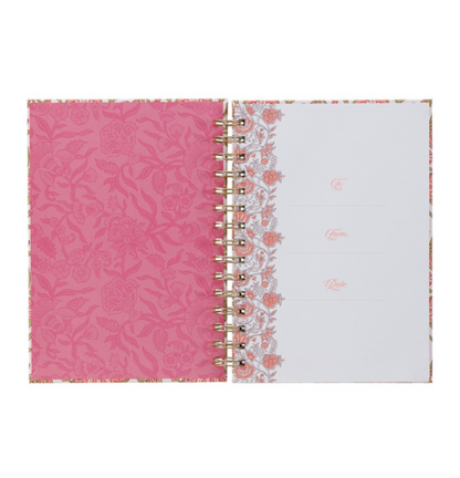 Be Still and Know Pink Spring Wirebound Journal - Psalm 46:10