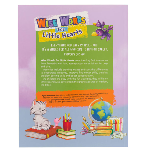 Wise Words for Little Hearts Coloring and Activity Book