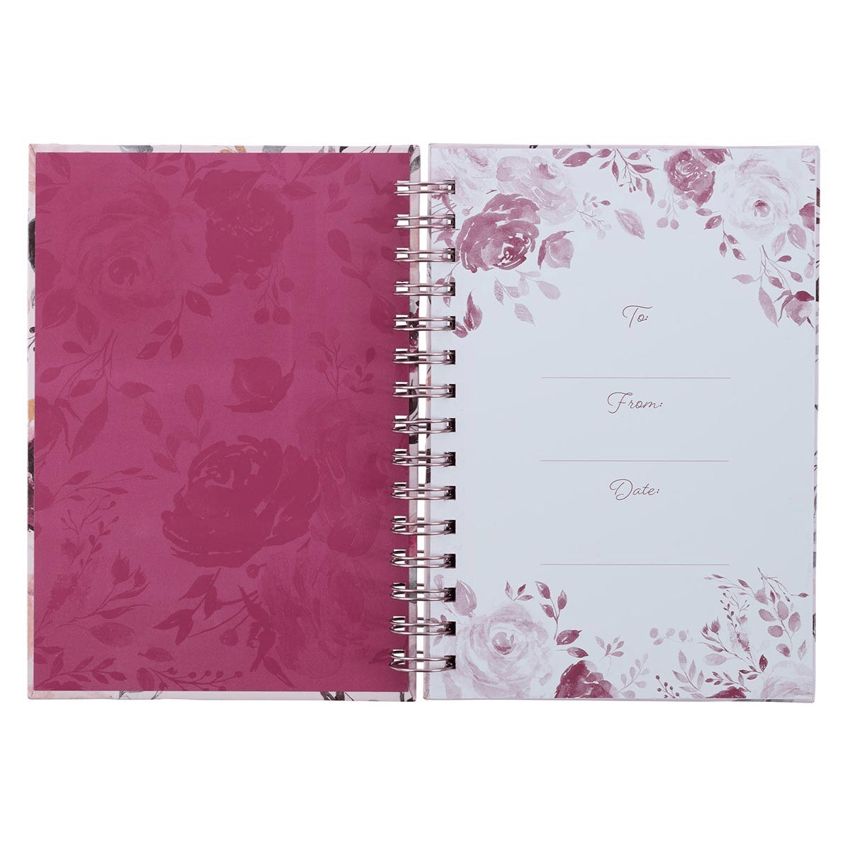 “The Plans I Have for You” Wire Bound Journal with Plum Blossoms - Jeremiah 29:11