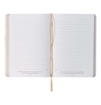 Everything Beautiful White Faux Leather Classic Journal - Ecclesiastes 3:11