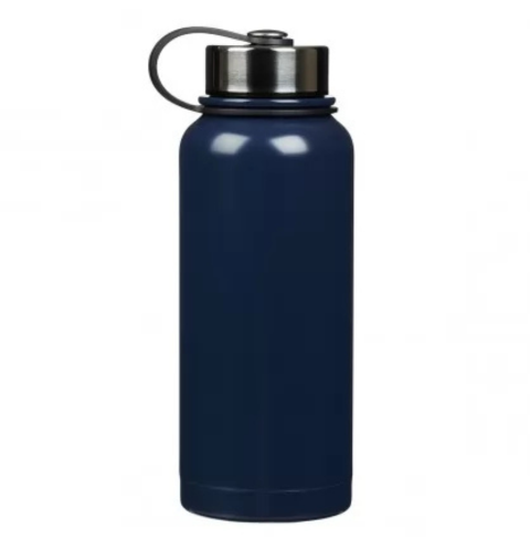 The Desire of Your Heart Navy Blue Stainless Steel Water Bottle - Psalm 20:4