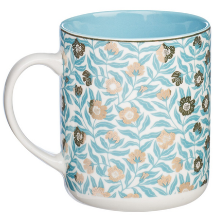 Sufficient Grace Teal Ceramic Coffee Mug – 2 Corinthians 12:9