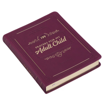 199 Prayers for My Adult Child Plum Faux Leather Prayer and Journaling Guide