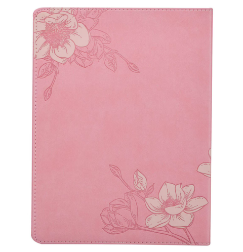 Prayerful Parenting Pink Faux Leather Prompted Prayer Journal