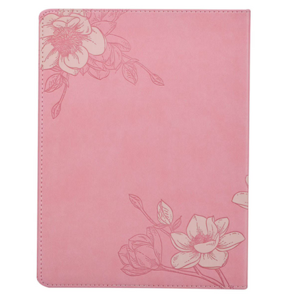 Prayerful Parenting Pink Faux Leather Prompted Prayer Journal