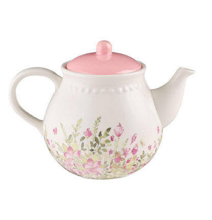 Faith, Hope, and Love Petite Floral Teapot