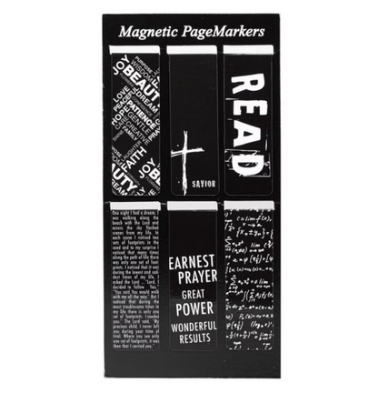 Black and White Magnetic Bookmarks