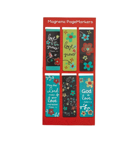 Love Never Fails Magnetic Bookmarks Set