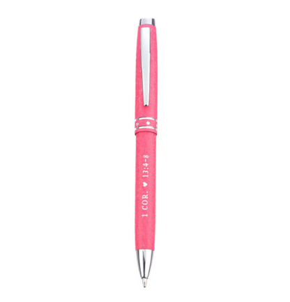 Love Is Patient, Love Is Kind Pink Gift Pen – 1 Corinthians 13:4–8