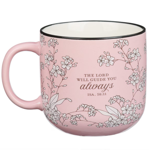 World's Best Daughter Pink Ceramic Coffee Mug - Isaiah 58:11