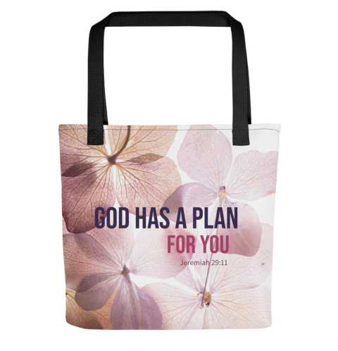 God Has A Plan Tote Bag