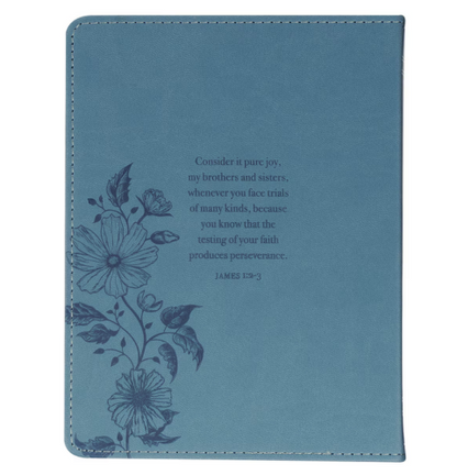 Consider It All Joy Blue Faux Leather Devotional