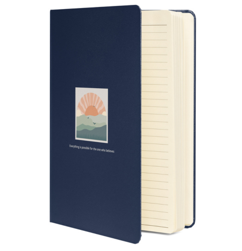 Hardcover bound notebook -Everything is possible