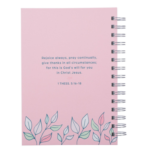 Thank You Mom Pink and White Daisy Wirebound Journal - 1 Thessalonians 5:16-18