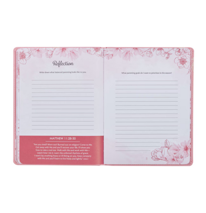 Prayerful Parenting Pink Faux Leather Prompted Prayer Journal