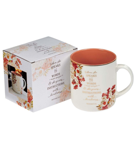 When She Speaks Ceramic Coffee Mug - Proverbs 31:26