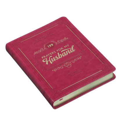 199 Prayer for My Husband Raspberry-Red Faux Leather Prayer and Journaling Guide