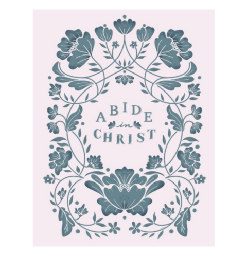 Abide in Christ with Off-White Background Digital Download