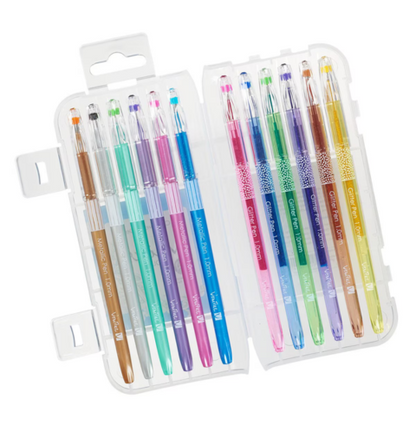 Metallic & Glitter Gel Pen Set - 12pc