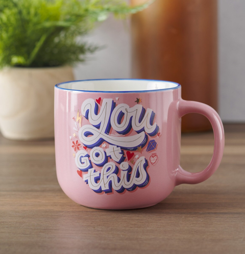 You Got This Pink Ceramic Coffee Mug