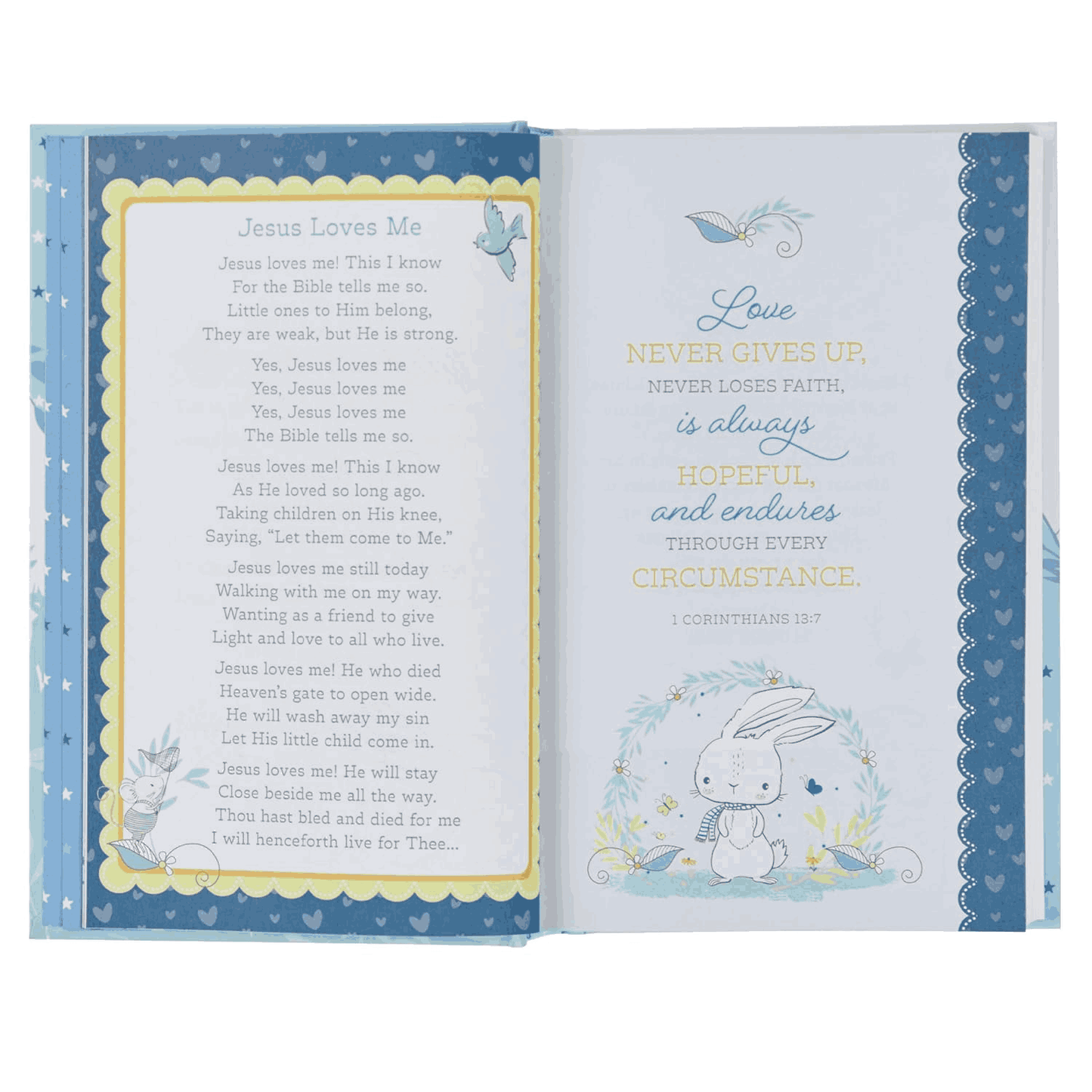 Blue Hardcover NLT Keepsake Bible for Boys