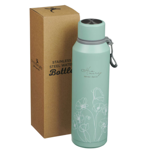 Mercy Hazy Teal Stainless Steel Water Bottle