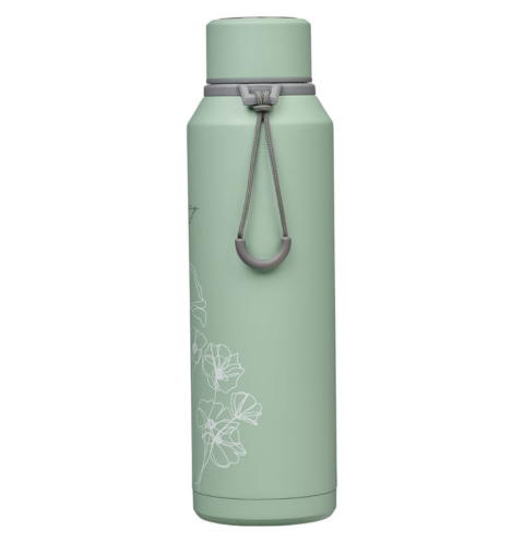 Mercy Hazy Teal Stainless Steel Water Bottle