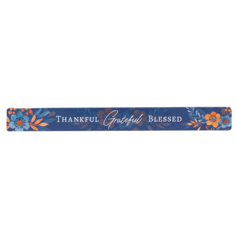 Thankful Grateful Blessed Blue Magnetic Strip