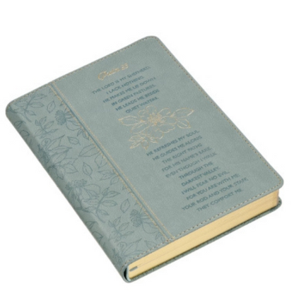 Psalm 23 Blue Faux Leather Classic Journal