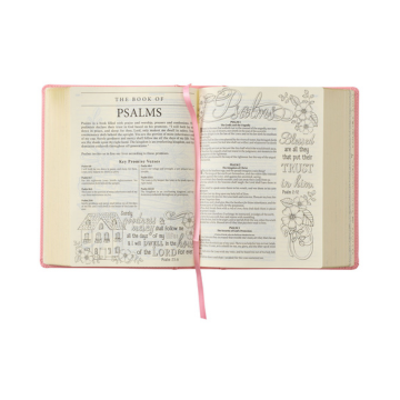 Pink Hardcover Faux Leather My Promise Bible