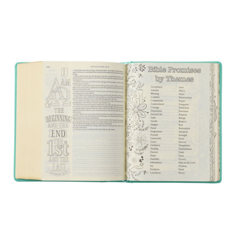 Teal Faux Leather Hardcover KJV My Promise Bible